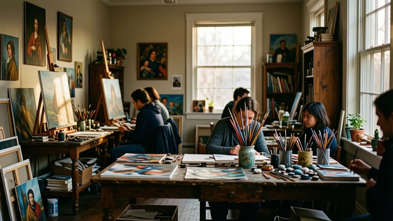 Community art walk studio